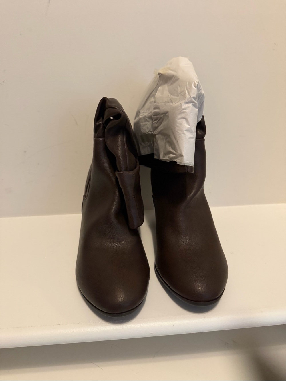 Esprit Oliana Dark Brown Slouch Mid-Shaft Boots Size 11M